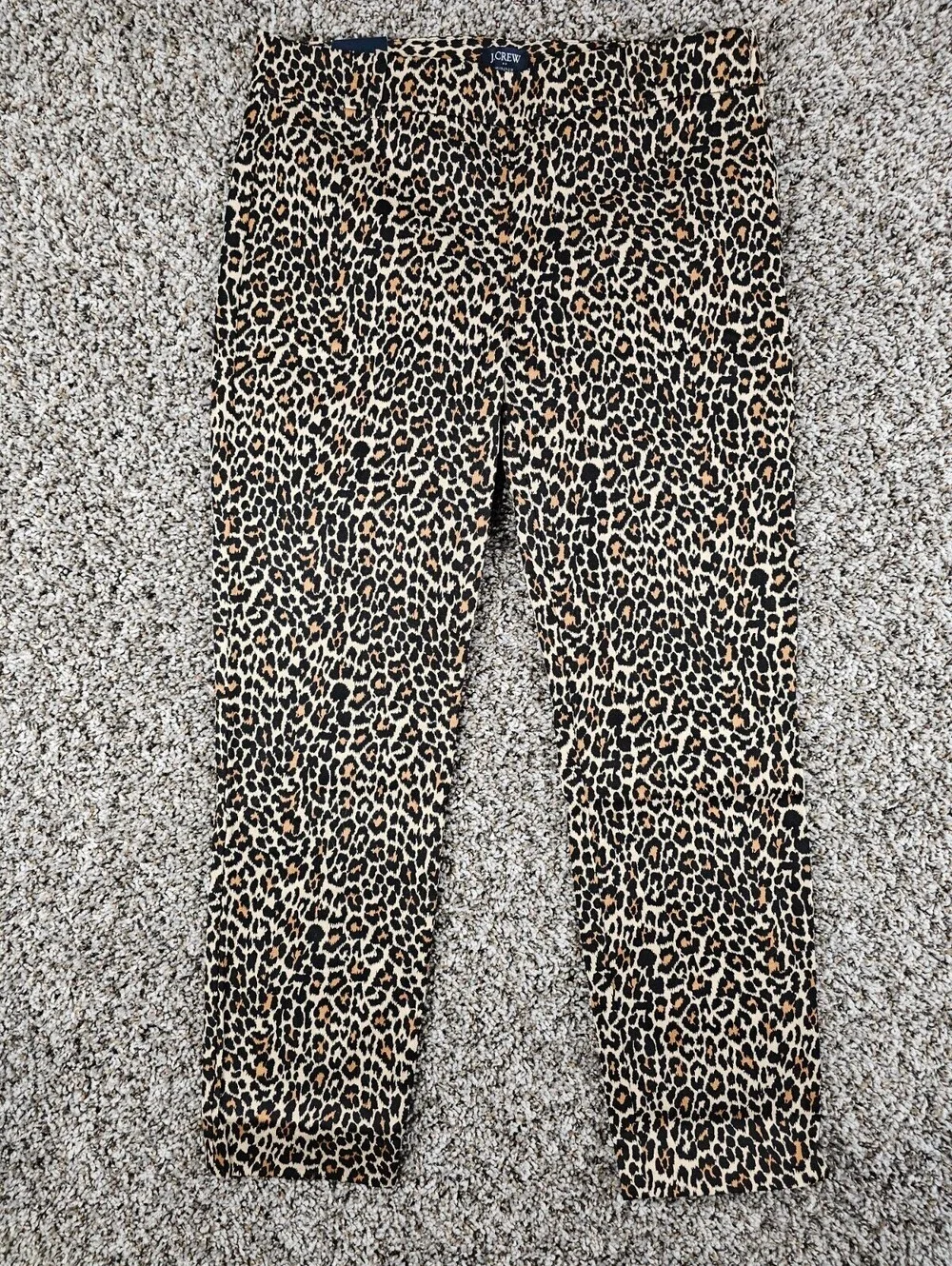 J. Crew Womens Sz 6 Winnie Fit Dress Pants Cheetah Leopard Animal Print NEW